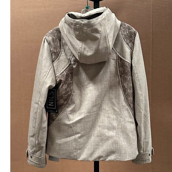 New Nils Hanna Ski Snowboard Womens Jacket Size 4 Color Linen - Picture 2 of 4